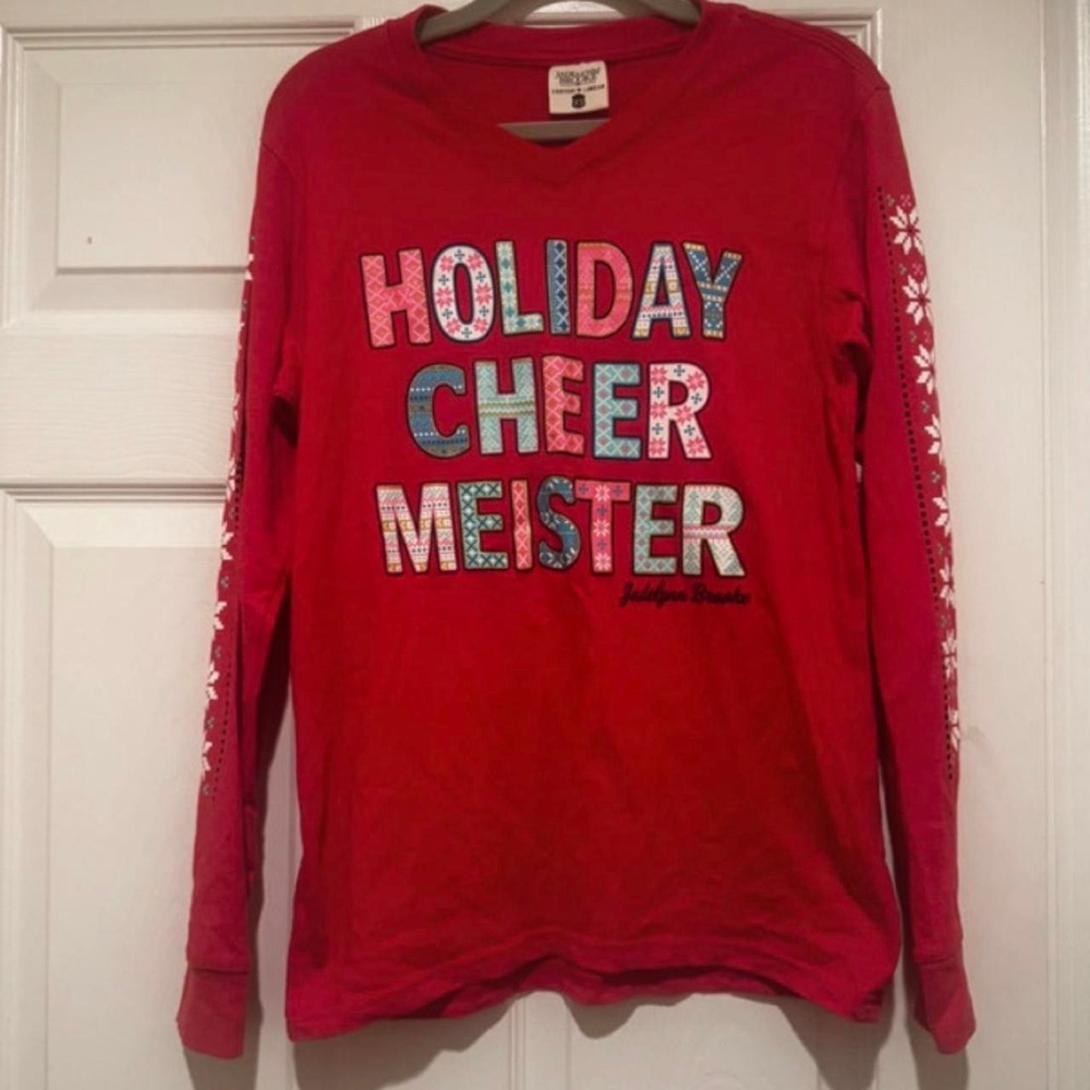 Red Holiday Cheer Meister long sleeve shirt